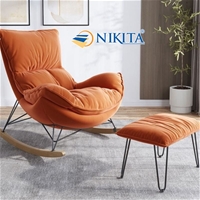 Ghế bập bênh đơn thư giãn (NKT-R190 màu Cam Nhạt)
