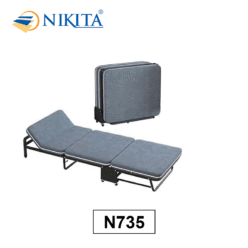 Giường gấp ba khúc vải nhung NKT-N735