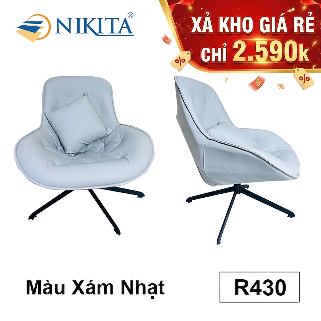 Ghế Xoay Da Mèo Thư Giãn (NKT - R430XD) Xả Kho Giá Rẻ 2590k