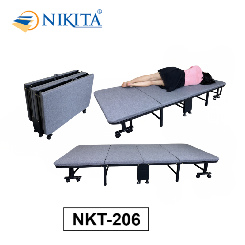 Giường Gấp 4 Khúc Có Đệm NKT - 206