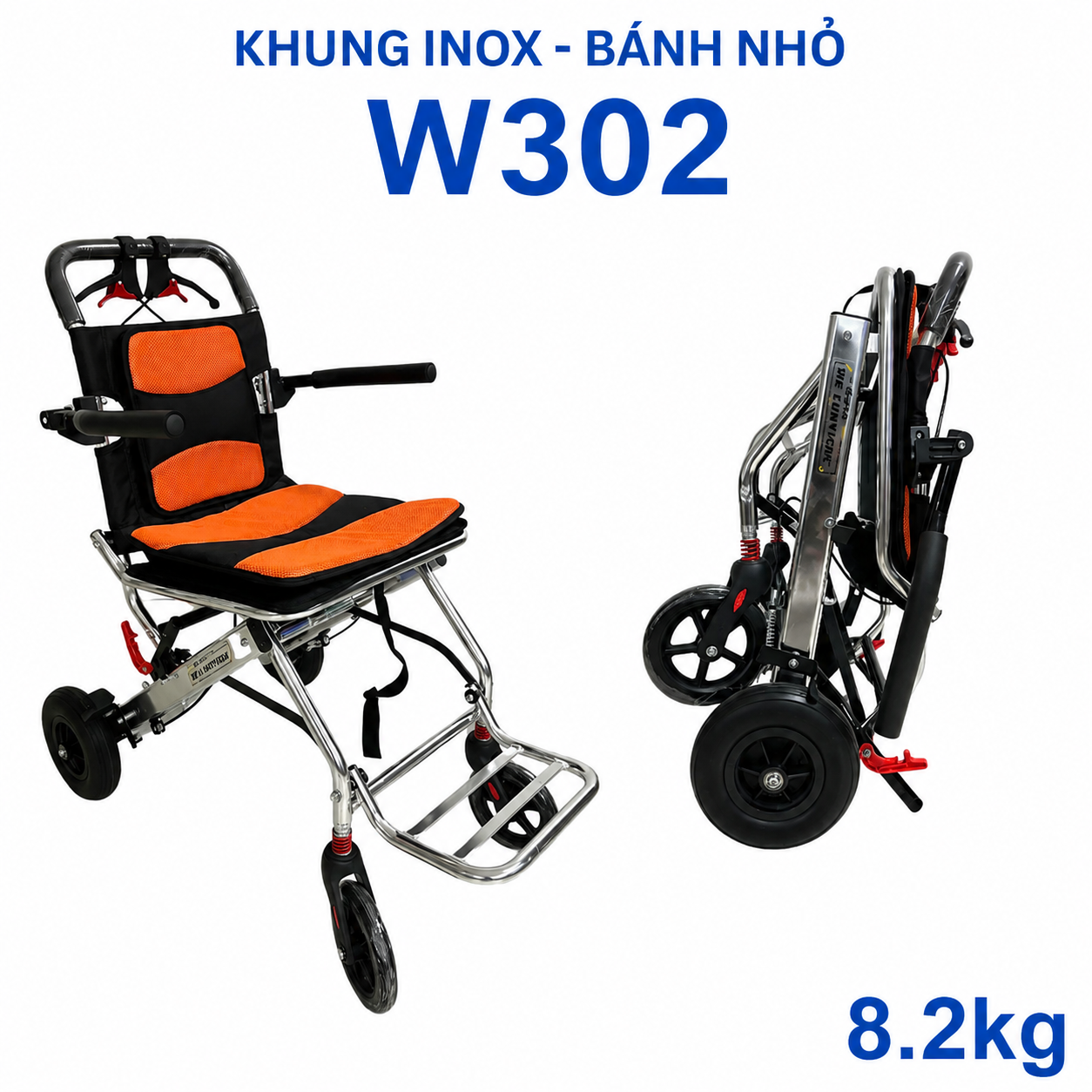 Xe Lăn Mang Đi Máy Bay Nikita Siêu Gọn Nhẹ Du Lịch NKT - W302