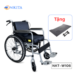 Xe Lăn Tay Có Bô Vệ Sinh Nikita W106