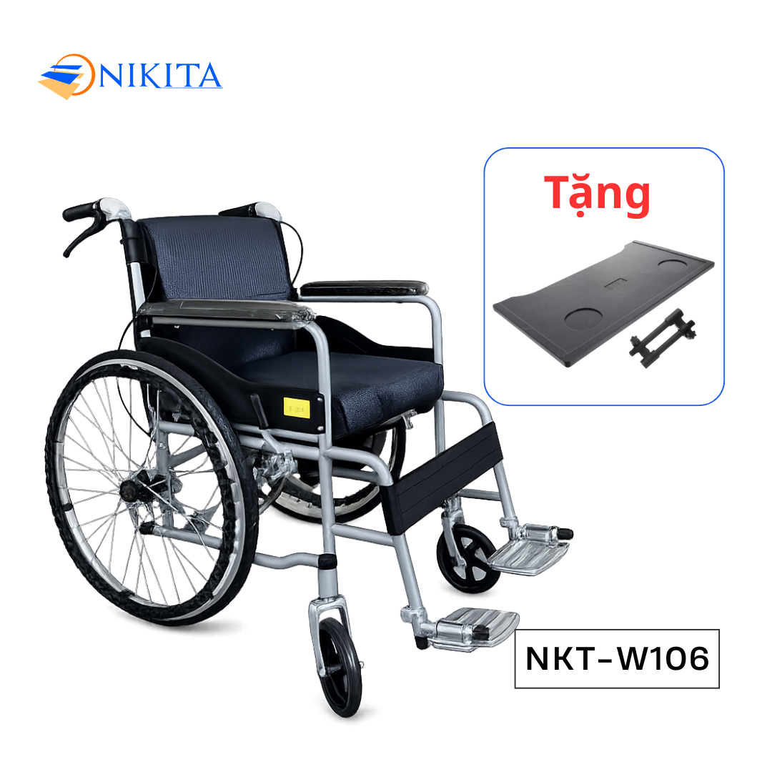 Xe Lăn Tay Có Bô Vệ Sinh Nikita W106