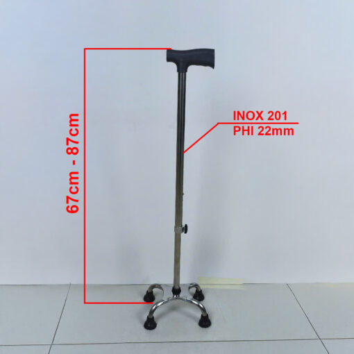 Gậy Người Già 4 Chân - Mẫu Chân Tù - Hình ảnh 2