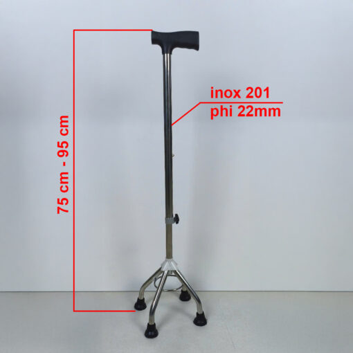 Gậy Người Già 4 Chân - Mẫu Nhọn - Hình ảnh 2