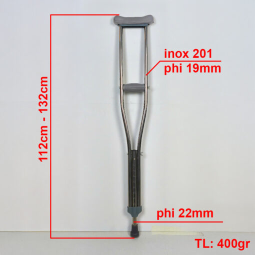 Nạng Tập Đi Inox Chất Lượng Cao NIKITA NKT-KX60-112 - Hình ảnh 2