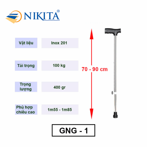 Gậy Người Già 1 Chân NKT GNG-1