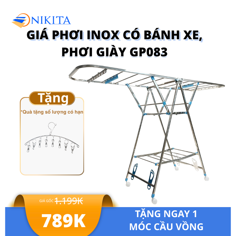 Sào Phơi Thông Minh Chữ A Gấp Gọn NIKITA GP - 083
