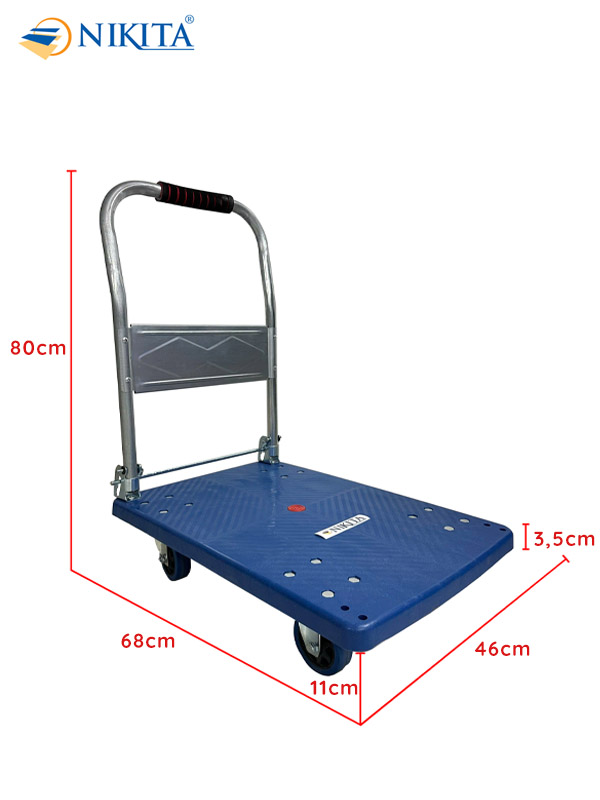 Xe đẩy hàng sàn nhựa XD-B507073 - Ảnh 3