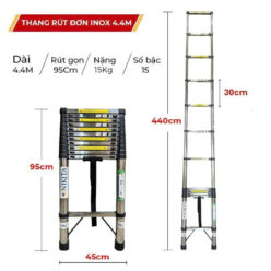 Thang Rút Đơn INOX Xếp Gọn Tiện Lợi ID440