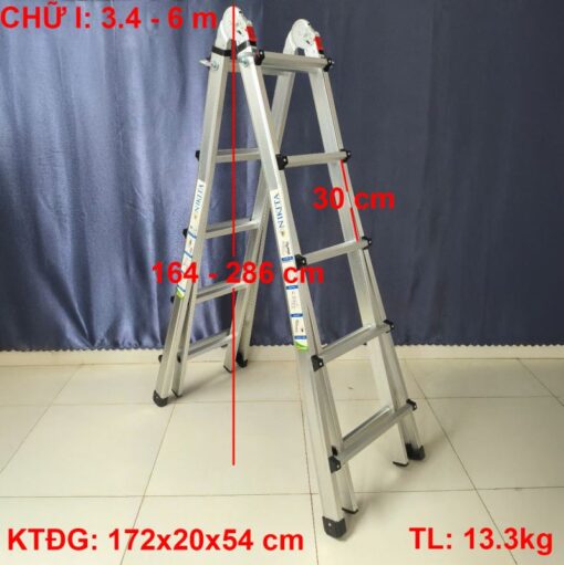 Thang Nhôm Gấp Trượt Đa Năng AM05 - Ảnh 2