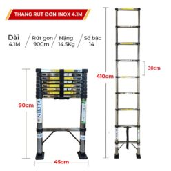 Thang Rút Đơn INOX Nhập Khẩu Chính Hãng ID410