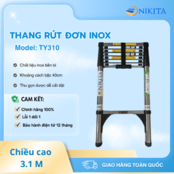 Thang Nhôm Đơn Rút Gọn Tiện Lợi NIKITA ALU 310