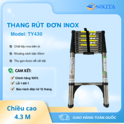 Thang Nhôm Đơn Rút Gọn Tiện Lợi NIKITA TY 430