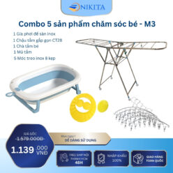 Combo Phơi Đồ và Tắm Bé Tiện Lợi - M3