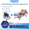 Combo Giường Y Tế DCN05 Và Xe Lăn Có Bô Vệ Sinh 213-3+D