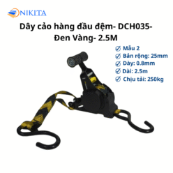 Dây Cảo Hàng Có Đệm Loại 2.5m & 3m Màu Đen NIKITA - DCH035