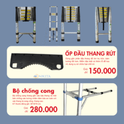Tổng Hợp Phụ Kiện Thang Gấp, Thang Rút Đơn, Đôi NIKITA