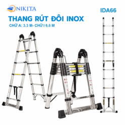 Thang Rút Thi Công Inox Chữ A, Chữ I Chính Hãng NIKITA IDA66