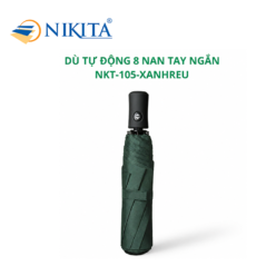 Dù Tự Động 8 Nan Tay Ngắn NKT - 105 Màu Xanh Rêu