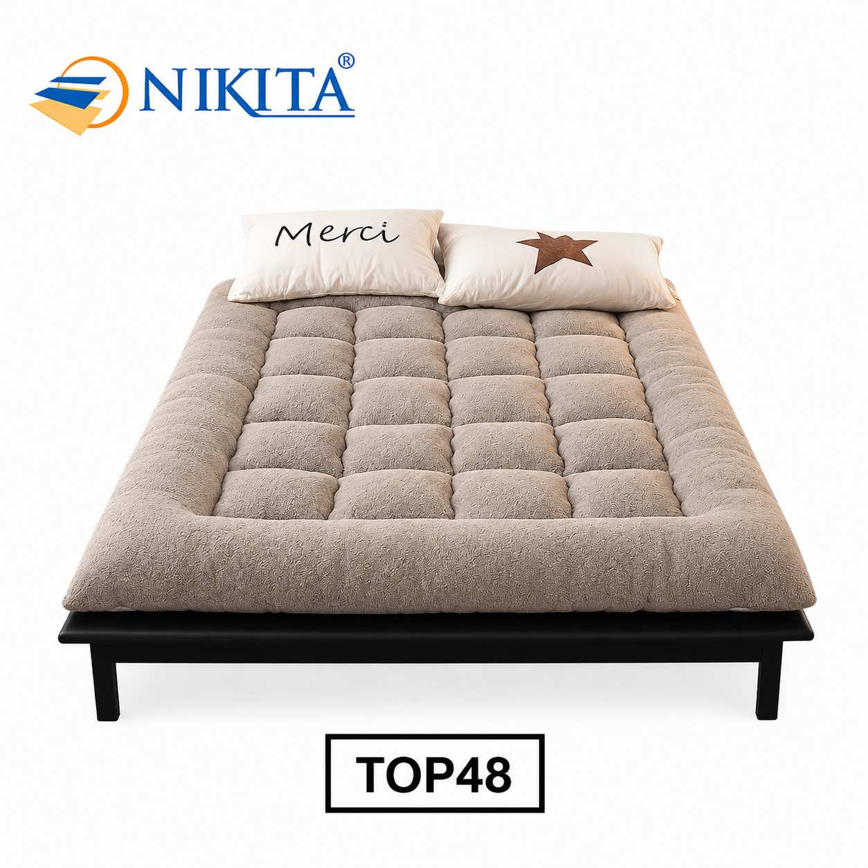 Nệm Giường Rộng 1m8 Dài 2m NIKITA TOP48 3 Màu