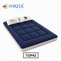 Đệm Topper Trơn Rộng 1m2 Dài 2m NIKITA TOP43 3 Màu
