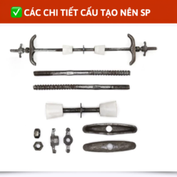 Ty Giằng Cốp Pha Chống Thấm – Thanh Ty Ren Khóa Khuôn