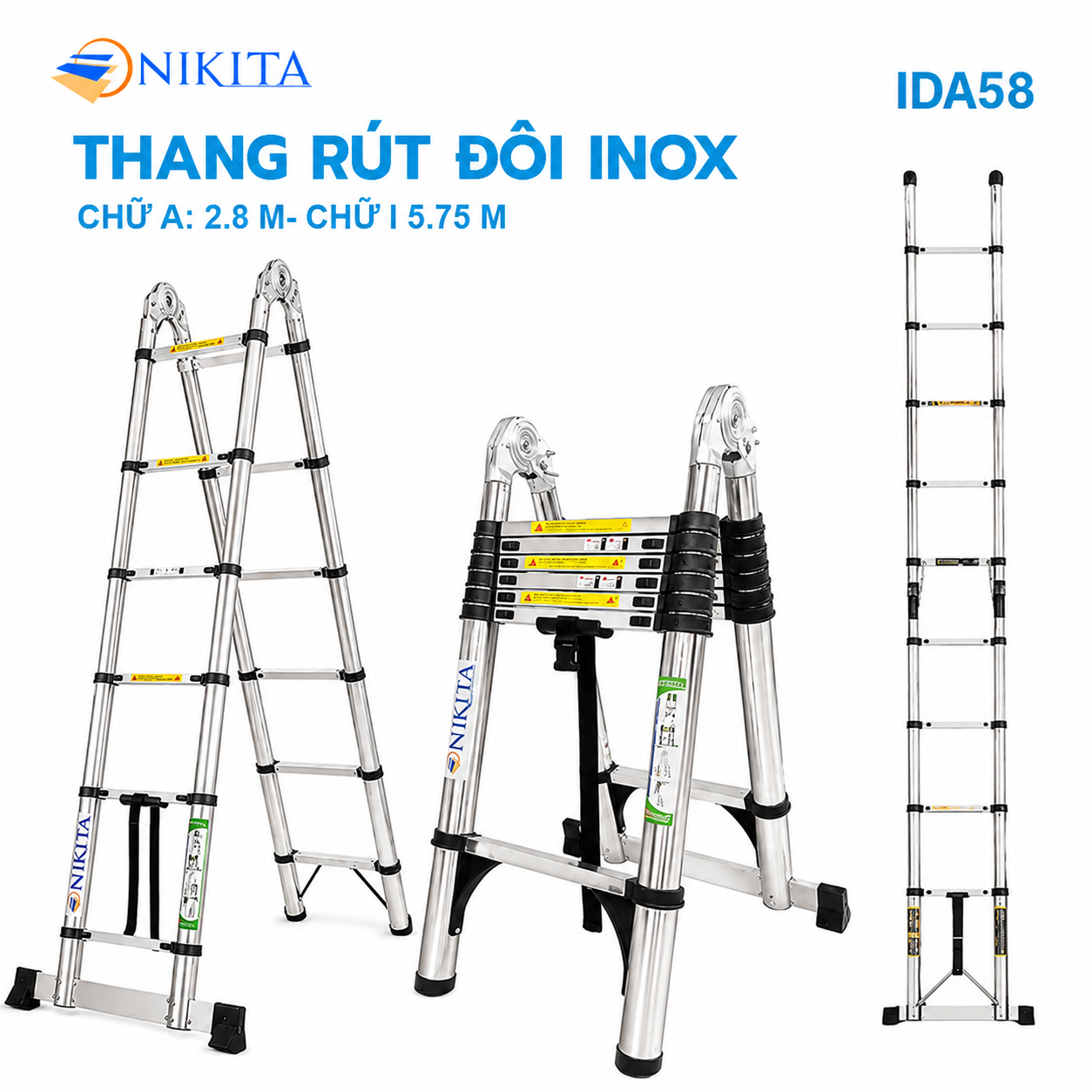 Thang Nhôm Cao Cấp Đa Năng NIKITA IDA58