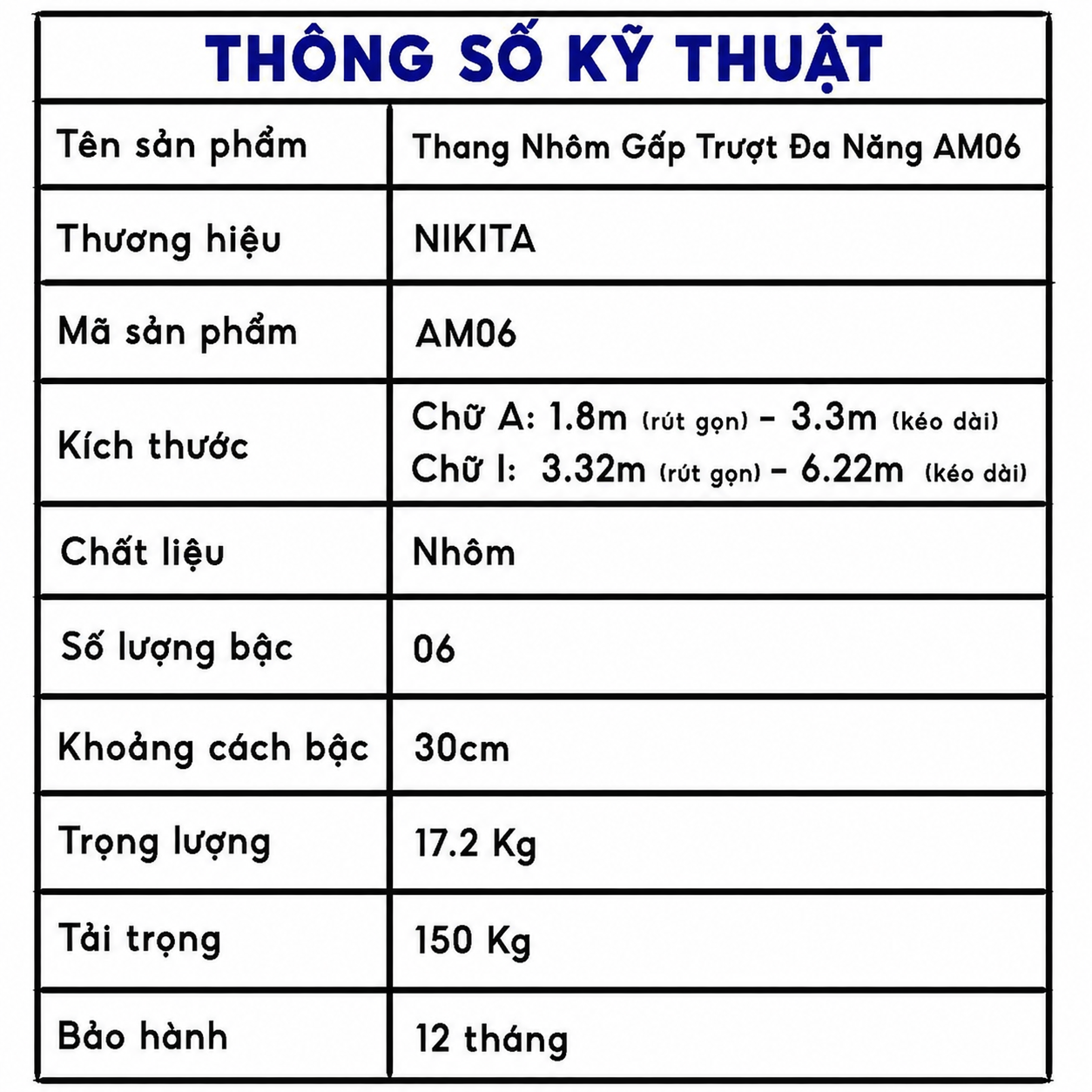 Thang Nhôm Gấp Trượt Đa Năng AM06 - Ảnh 2