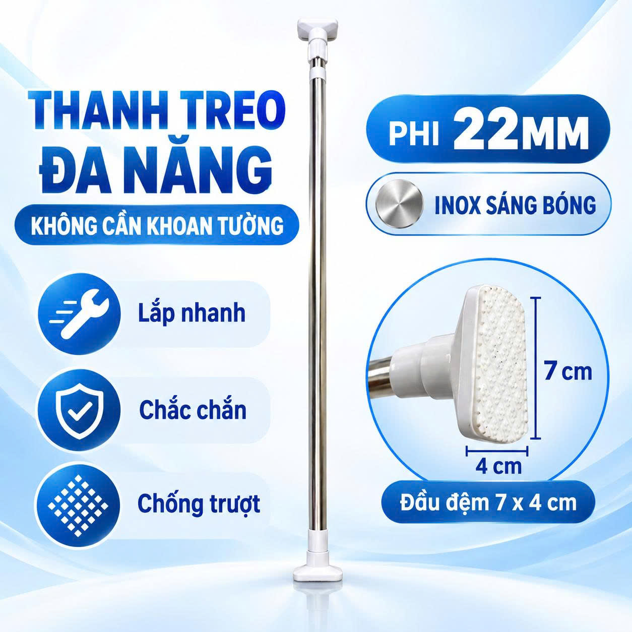 Thanh Treo Đa Năng Tiện Lợi Nikita - Ảnh 5