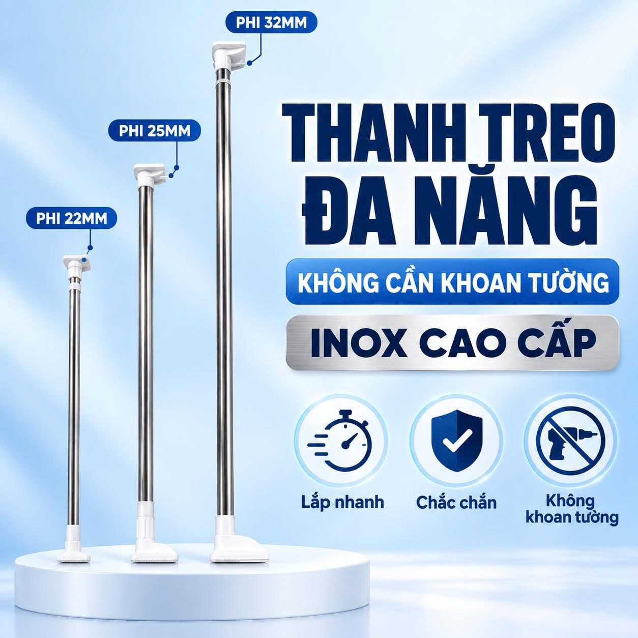 Thanh Treo Đa Năng Tiện Lợi Nikita - Ảnh 8