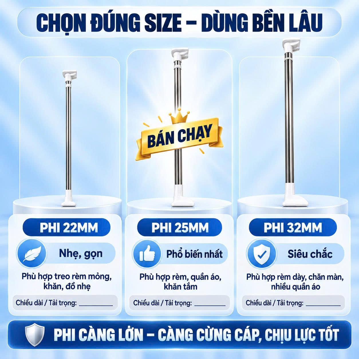 Thanh Treo Đa Năng Tiện Lợi Nikita - Ảnh 2
