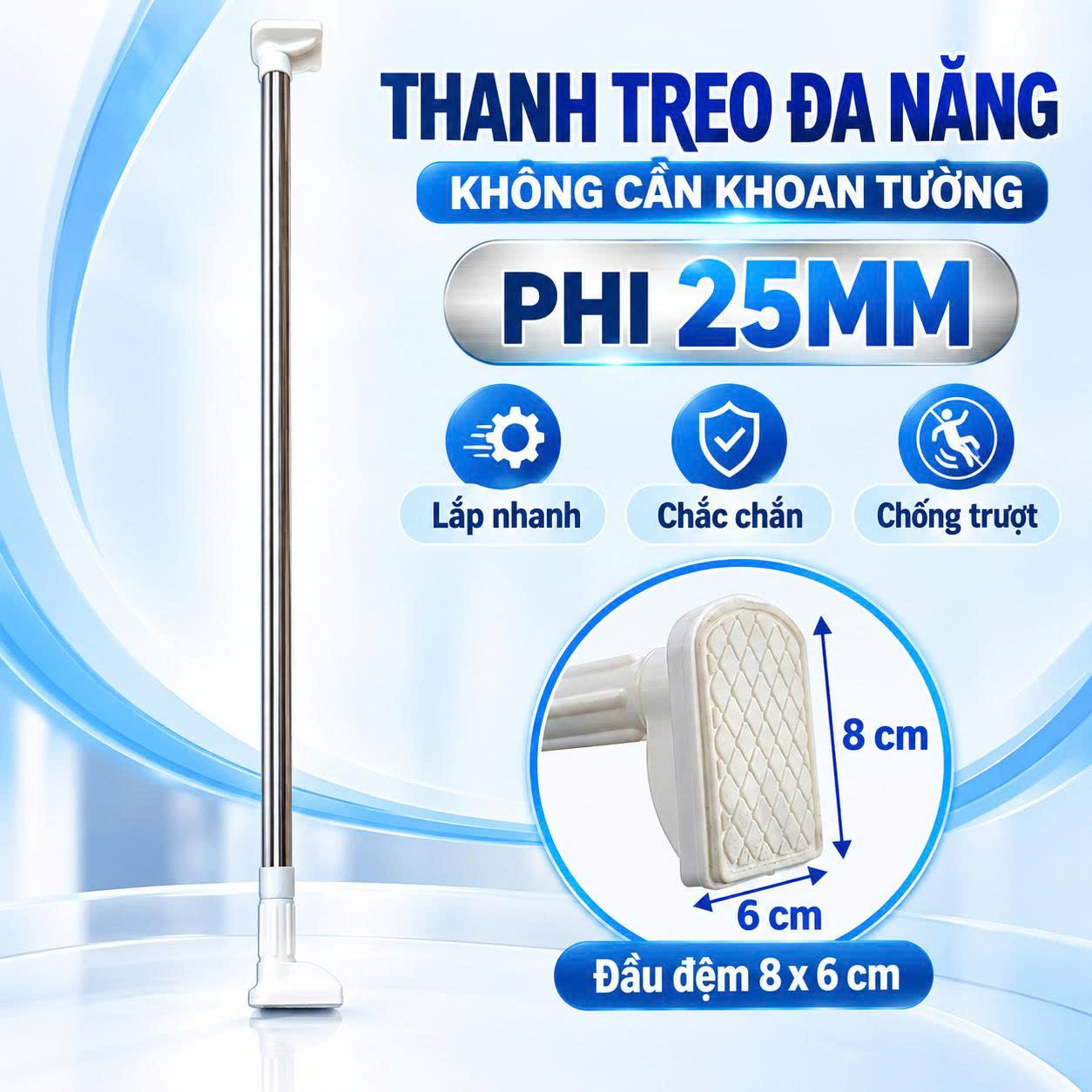 Thanh Treo Đa Năng Tiện Lợi Nikita - Ảnh 4